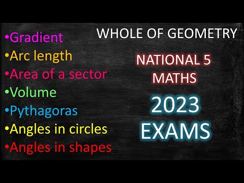 The Whole Of Geometry In National 5 Maths 2023 Exams!