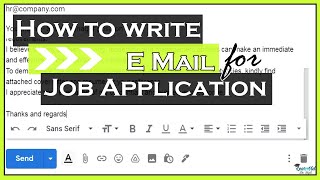 Email for Job Application || How to Write an Email for Company Job || LearnVid Dr. Dipti