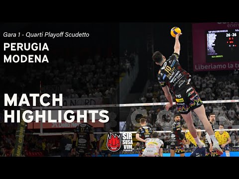 Sir Susa Vim Perugia vs. Valsa Group Modena - VBW - SuperLega - Match Highlights