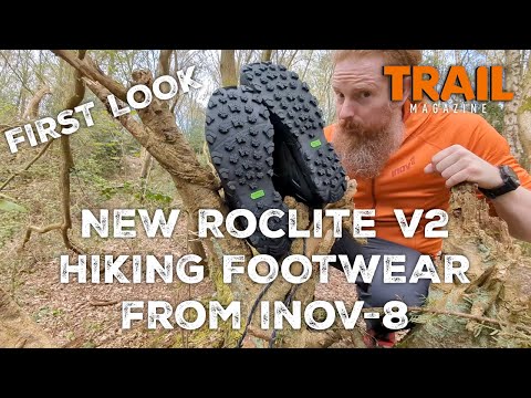 The new inov-8 ROCLITE V2 hiking boots and shoe