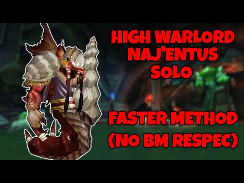 High Warlord Naj'entus Solo - Faster Method (Hunter PoV) [Cataclysm Classic]