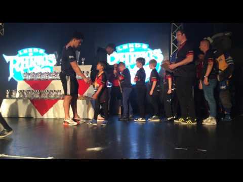 Farnley Falcons Presentation at Rhinos Challenge