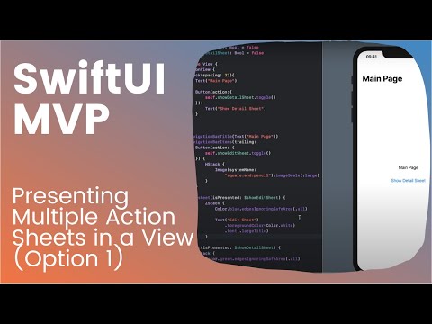 SwiftUI: Presenting Multiple Action Sheets in a View (Option 1)