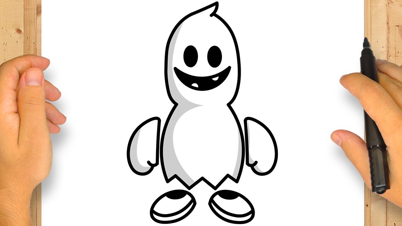 COME DISEGNARE IL FANTASMA | Stumble Guys | Passo dopo Passo Semplice e Facile