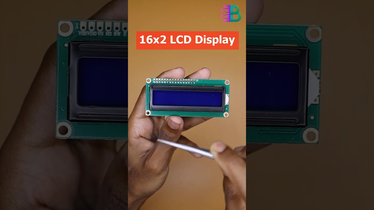 16x2 LCD Display - White on Blue Video Thumbnail