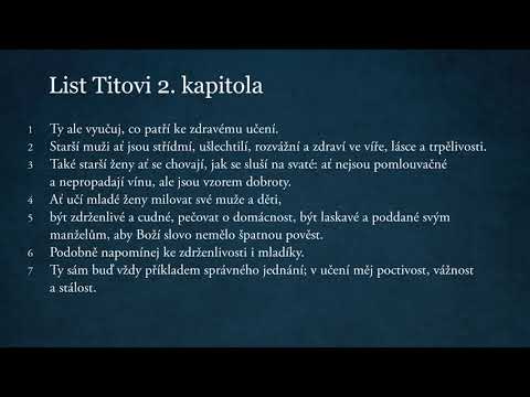 List Titovi 2. kapitola