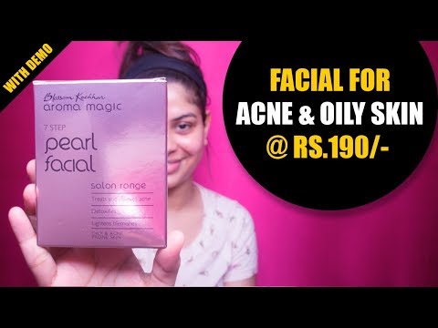 Aroma magic pearl facial kit review & demo/ facial at home