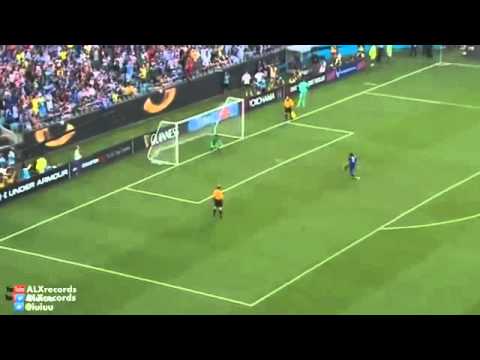 Radamel Falcao first goal penalty kick PSG vs Chelsea 2015