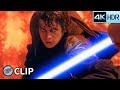 Obi Wan Vs Anakin Duel On Mustafar Part 1 Star Wars Revenge Of The Sith 2005 4K HDR Movie Clip