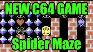 First look at Spider Maze (2018, Richard Bayliss) Commodore 64 - No Commentary