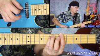 Guitar Lesson : Blue Jean Blues by ZZ Top ( Jeff Healey version )