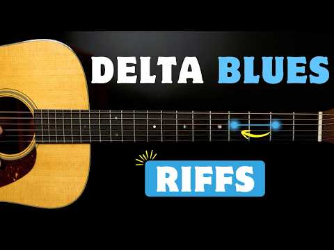5 EASY Delta Blues Riffs You Need to know!