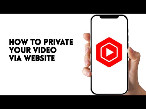 HOW TO PRIVATE YOUR VIDEO VIA YOUTUBE STUDIO WEB