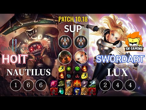 DWG Hoit Nautilus vs SN SwordArt Lux Sup - KR Patch 10.18