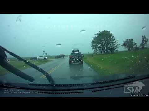 06-25-2021 Waverly, KS - Lightning Strikes Vehicle Dash Cam Footage