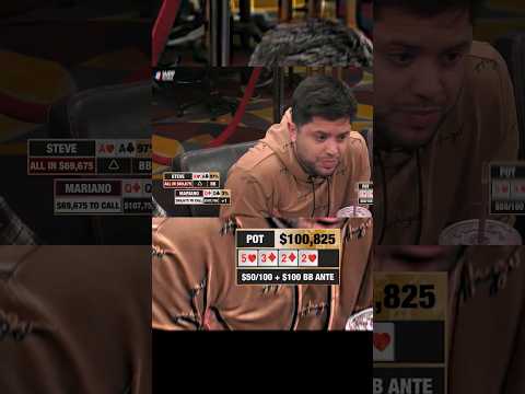 Mariano Tanks For Over 5 Minutes  ♤ #livepoker  #Poker #Holdem #TexasHoldem