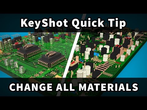 KeyShot Quick Tip: Change All Materials