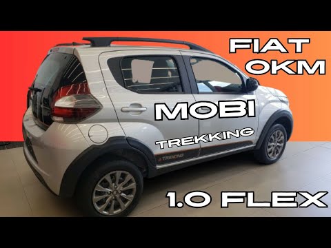 Fiat Mobi Trekking 1.0 - Zero km 2024. Na cor Prata. Pequeno??? #fiat #viral #carros