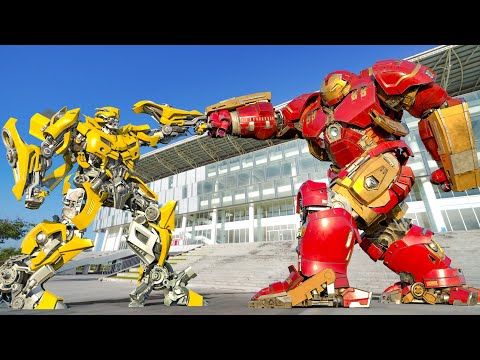 Avengers of Ultron: HulkBuster vs Bumblebee | Movie Clip 4D