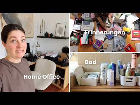 XXL Organisieren & Ausmisten | Declutter Marathon ganze Wohnung | Bad, Home Office & Erinnerungen