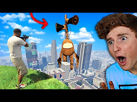 I Found MEGA Siren Head Impostor In GTA 5.. (MODS)