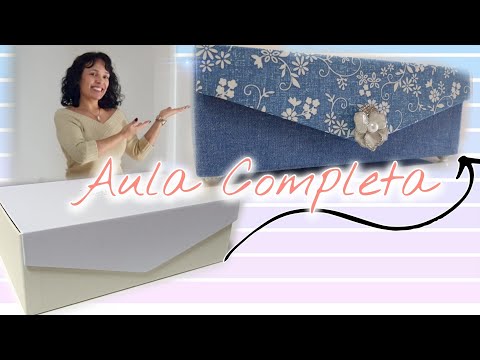 Caixa de Cartonagem Revestida em Tecido | Aula Completa #rharalembrancas