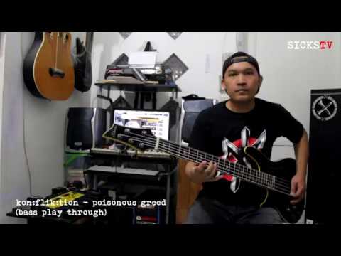 konfliktion - poisonous greed (bass play through) by mbi