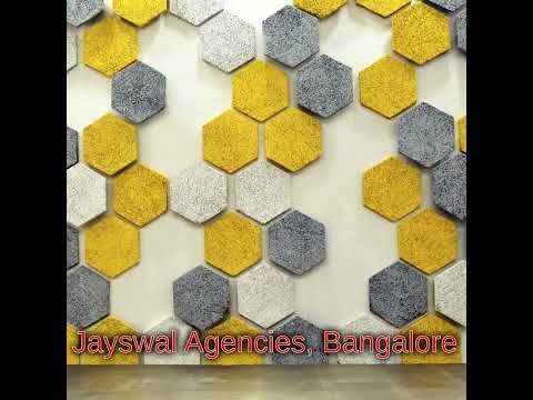 Square jitex acoustic wall paneling for commercial