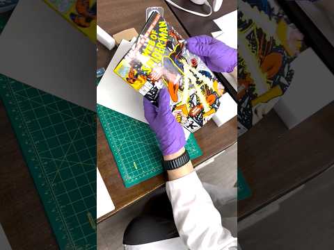 Prepping and Pressing Demonstration | Comic Book Care and Repair ft.@ImmaculateComics #shorts