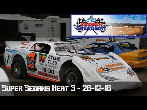 Super Sedans Heat 3 - Carrick Speedway 26-12-16