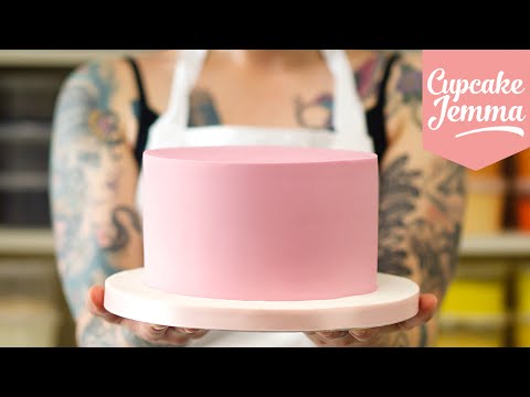 Masterclass: How to Cover a Cake with Sugarpaste/Fondant | Cupcake Jemma