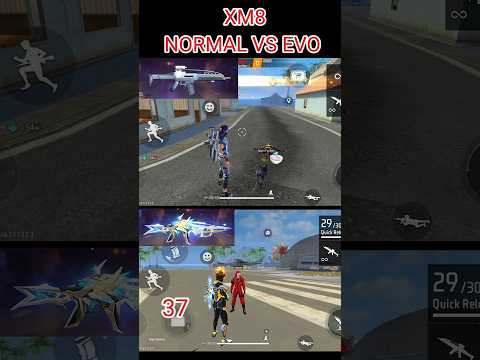 #NORMAL VS EVO XM8 #freefire #EVO XM8 #top best XM8 gun skin #shorts #viral #trending😮