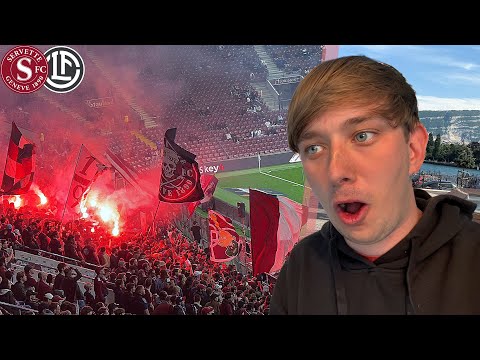 SWISS FOOTBALL FANS ARE CRAZY! SERVETTE FC 4-1 FC LUGANO