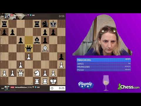 GM Valentina Gunina lost against WGM Adriana Nikolova in Women's Speed Chess Championship Final Qual