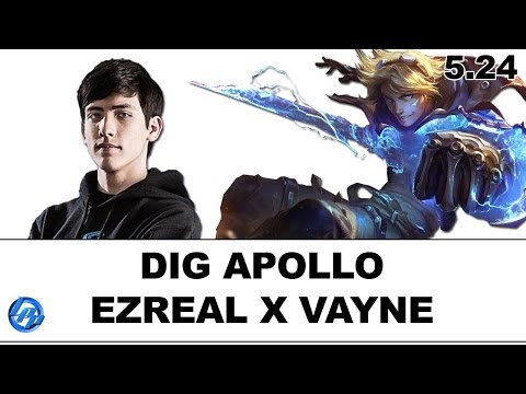 DIG Apollo - Ezreal vs Vayne - NA Duo Kiwikid