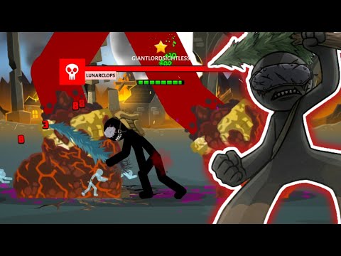 GIANTLORD SIGHTLESS CAMPAIGN #10! Vs General Wrathnar & Final Boss Lunarclops! Stick War: Saga