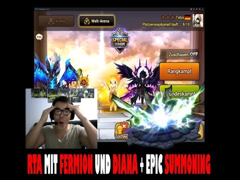 Summoners War - RTA mit Diana und Fermion + Episches Summening!!