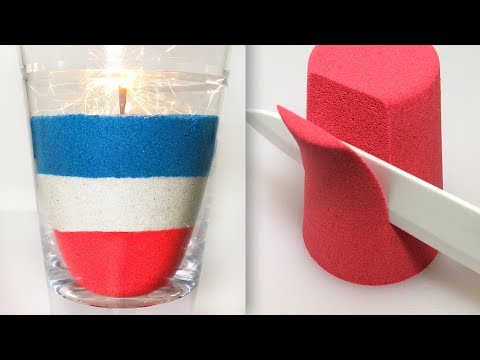 Very Satisfying Video Compilation 75 Kinetic Sand Cutting ASMR Video