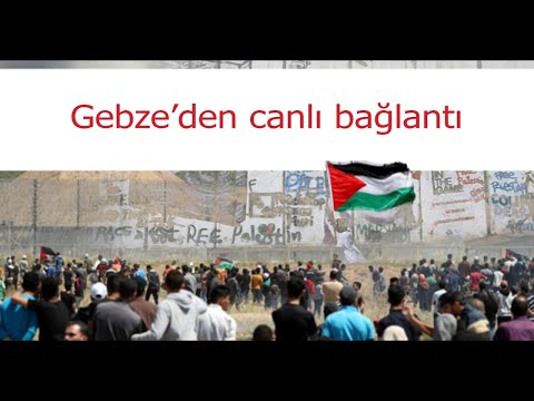 Gebze'den CANLI yayın: Kahrolsun Siyonizim, yaşasın özgür Filistin!