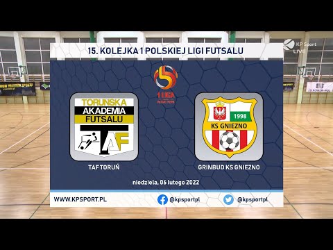 ::SKRÓT::⚽ TAF TORUŃ 🆚 GRINBUD KS GNIEZNO | 🏆 1 POLSKA LIGA FUTSALU | 15. KOLEJKA [06.02.2022]