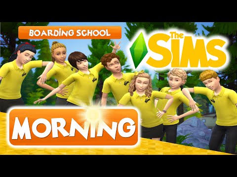 THE SIMS 4 BOARDING SCHOOL MORNING ROUTINE | SIMPLE BEE