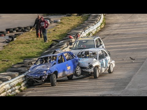 Banger Racing Angmering Oval Raceway CB Contact 17-03-2019