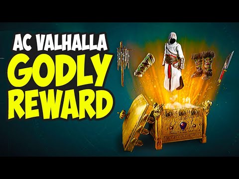 Part of a video titled Assassin's Creed Valhalla - Claim This FREE Godly REWARD!