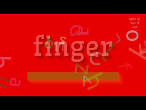 HOW TO PRONOUNCE FINGER? #finger