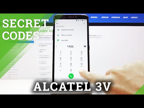 How to Use Secret Codes ALCATEL 3V - Testing Menu / Service Mode