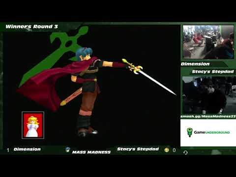Mass Madness 23 SSBM - Dimension (Marth) vs. Stacy's Stepdad (Peach) - Melee WR3