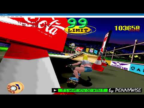 sega model 2 top skater - Jill - easy/hard course PC arcade gameplay 1080p 60fps uk arcades