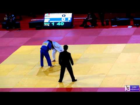 Judo 2013 Grand Slam Paris: Khasbaatar (MGL) - Rekhviashvili (GEO) [-73kg]