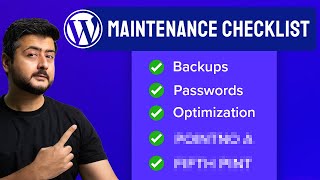 WordPress Maintenance Checklist - A Complete Website Maintenance Tutorial