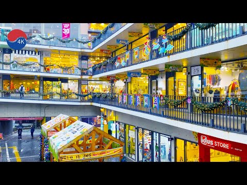 [4K] Seoul – Walk the Insa-dong alley Streets in Jongno, Seoul on a Winter Rainy Day.